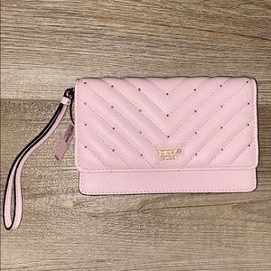 Victoria’s Secret Studded V-Quilt Tech Clutch